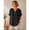 Amalfi bluse fra Janne K. Sort