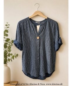 Amalfi bluse. Blå