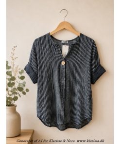 Amalfi bluse. Sort