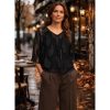 Beate bluse fra Ofelia. Sort