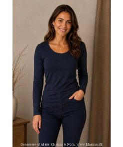 Bella 458 t-shirt fra Ze-Ze. Navy