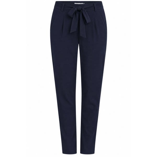 Belt Pant fra DNY – navy plus size jerseybukser - Billede 2