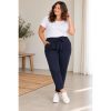 Belt pants fra DNY. Navy