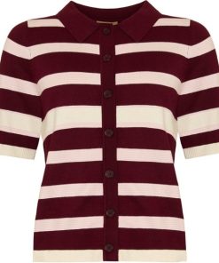 Bine Cardigan detalje bordeaux