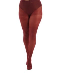 Burgundy 50 denier tights fra Pamela Mann