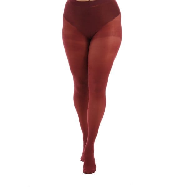 Burgundy 50 denier tights fra Pamela Mann
