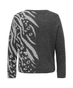 CarLuxa pullover fra ONLY Carmakoma – plus size strik med lurex - Billede 3