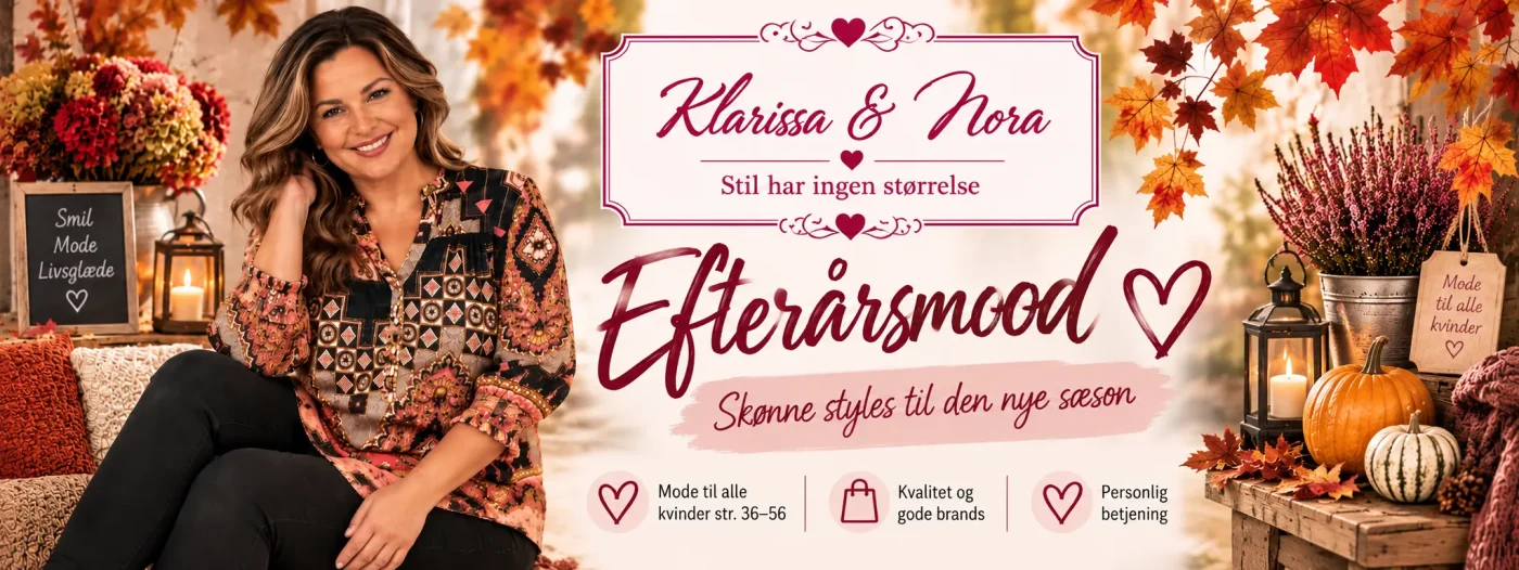 Efterårsbanner Klarissa & Nora