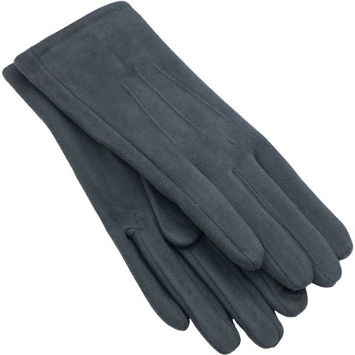 Grå strækbare handsker fra Just d´lux