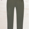 Kant jersey leggings fra Zhenzi. Grøn. PLUS