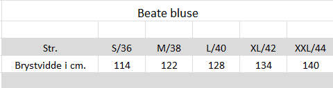 Mål Beate bluse (1)