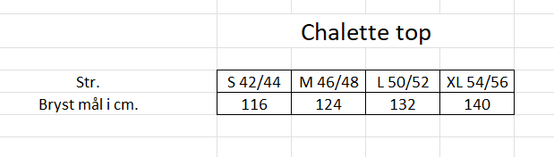Mål Chalette top