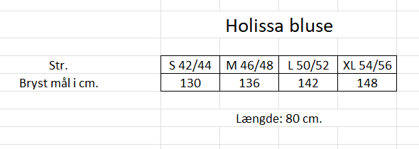 Mål Holissa bluse (1)