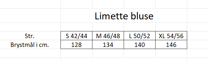Mål Limette bluse (1)