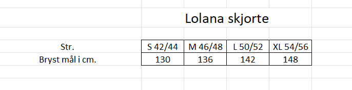 Mål Lolana skjorte