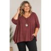 Mie bluse fra Janne K. Bordeaux