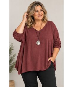 Mie bluse fra Janne K. Bordeaux