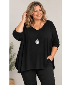 Mie bluse fra Janne K. Sort