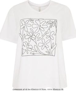 Nianna t-shirt detalje hvid