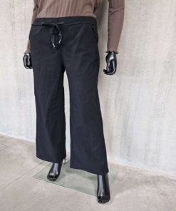 Power Strech pants fra Vanting. Sort. PLUS