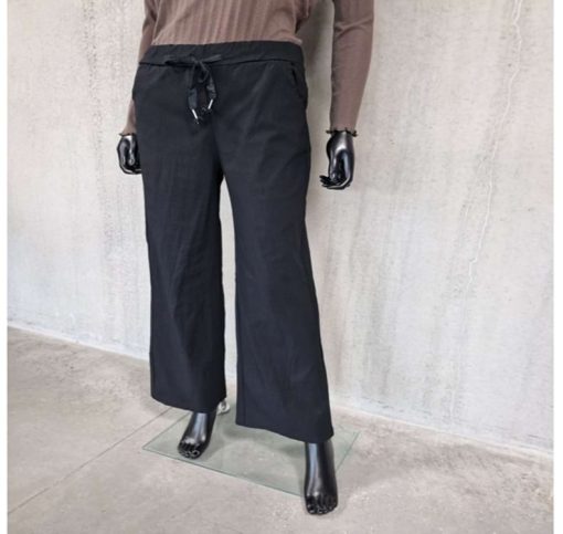 Power Strech pants fra Vanting. Sort. PLUS
