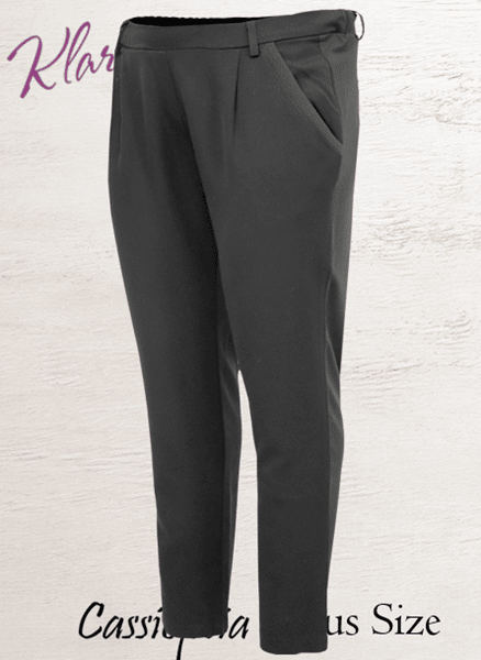 Roma pants fra Cassiopeia. Sort. Plus Size