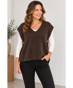 Saga vest fra Vanting. Brun