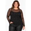 Sahara Mesh bluse fra Vanting PLUS