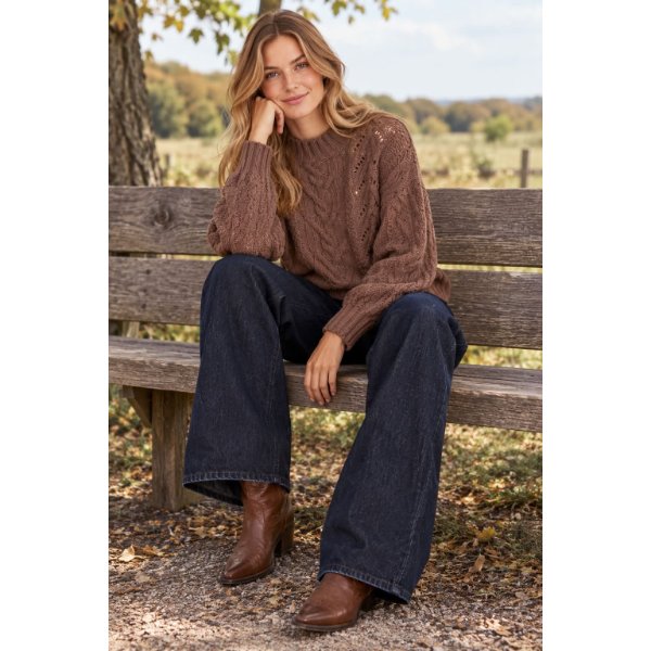Viola strik pullover fra Ofelia (1)